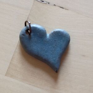 Gray Heart Pendant